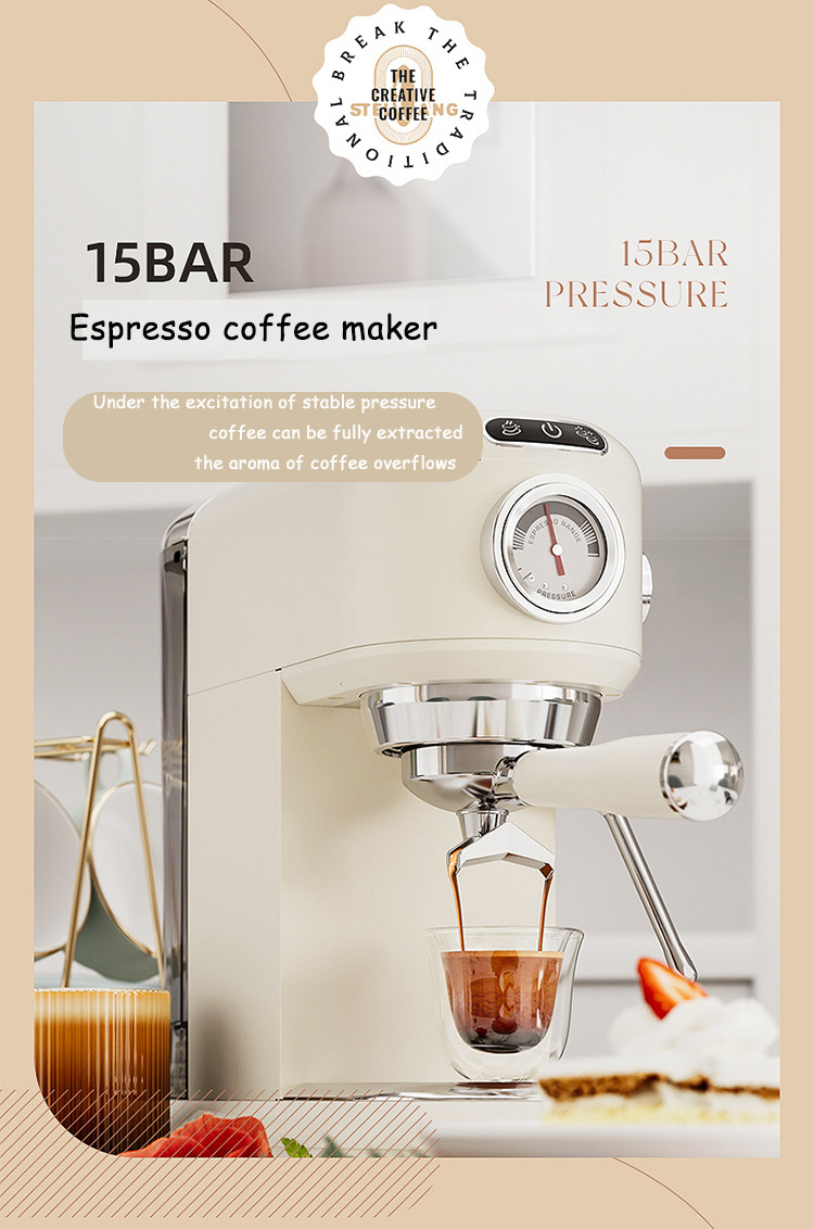 Automatic Cappuccino Espresso Machine Expresso 3 In 1 Professional Steam Coffee Machine Maker