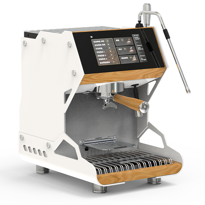 Professional Rotary Vane Pump Coffee Machine Copper Boiler Touch Screen Espresso Coffee Machine