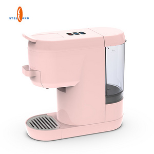 Wholesale Italy Automatic Pink Single Serve 2 In 1 Tea Multi Capsule Coffee Machine With Pods