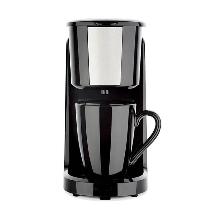 Arabic professional plastic 2 cup mini filter drip coffee maker for ground coffee and one person