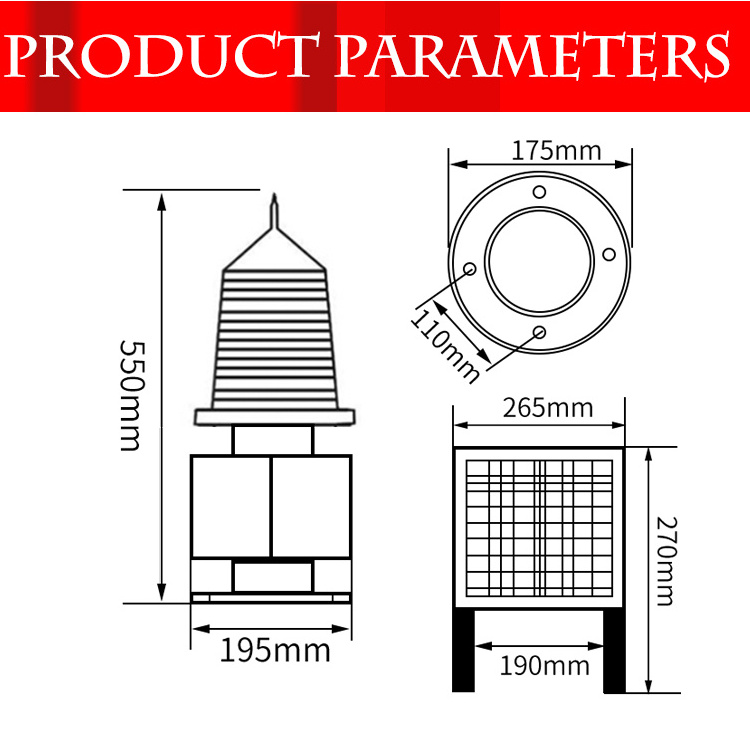 airports bridges tower use medium intensity solar led aircraft aviation obstruction beacon warning Light