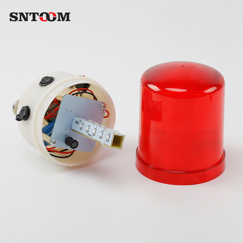 high brightness LED rotating warning light ST-01JHR magnetic charging type audible and visual alarm device