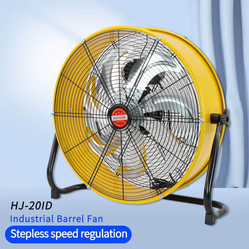 HJ-20ID Ventilators Drum Fan Commercial Industrial Barrel Cooling Fan High Velocity Heavy Duty Air Circulation Drum Axial Fan