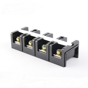 TC-604 60A 600V Black barrier PCB terminal block High current terminal can make iron or copper material