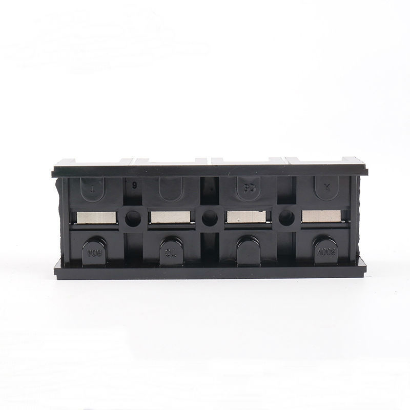 TC-604 60A 600V Black barrier PCB terminal block High current terminal can make iron or copper material