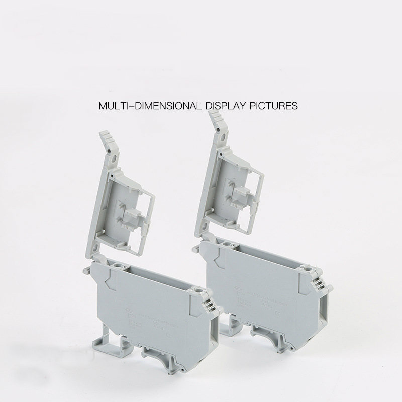 UK5-HESI 6.3A/800V DIN Rails Screw Clamp Terminal Blocks I Din Rail Fuse Terminal Block