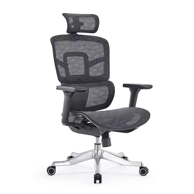 2022new Commercial Furniture 3d Adjustable Mesh Chair Ergonomic Office Chair 1 Piece Aluminum Modern 4 Gas Lift 5 Years Optional