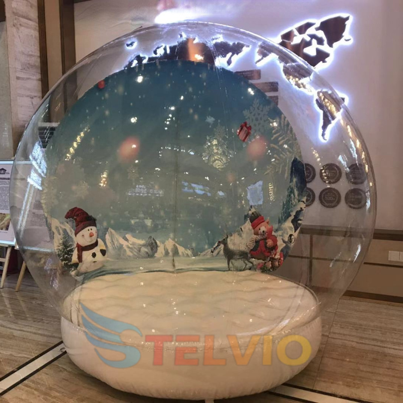 Giant inflatable Christmas Snow Globe Inflatable Snow Globe Photo Booth Tent Christmas Snow Globes For Advertising