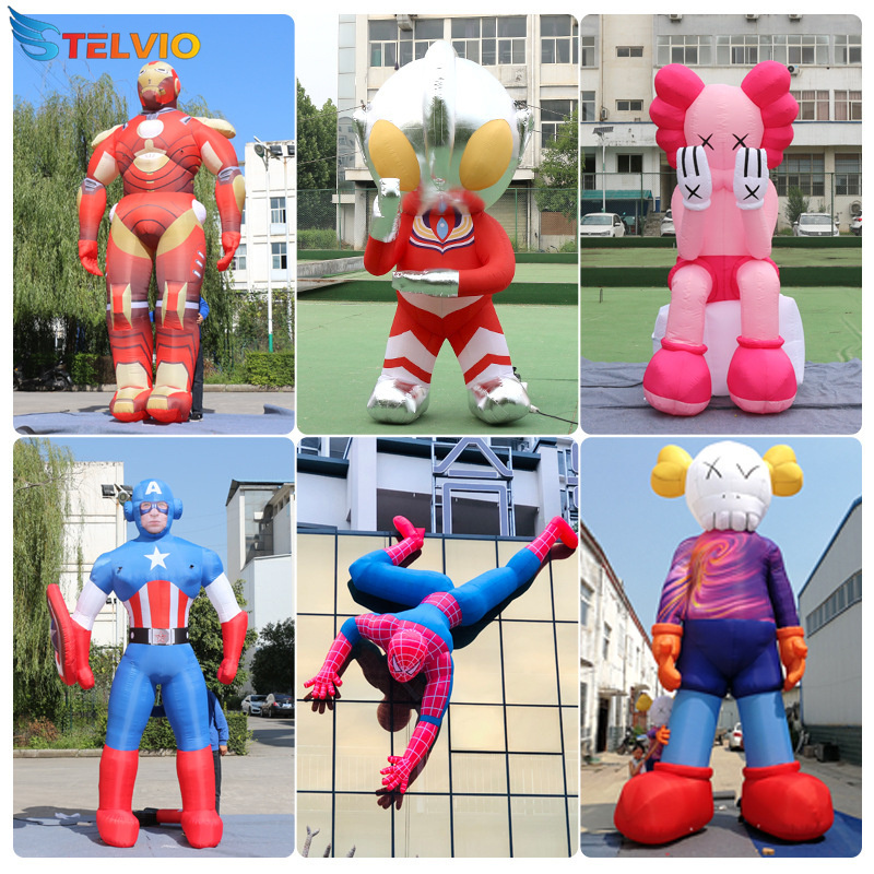 Advertising Inflatable Super Captain America Model Giant Air Model Super Hero Inflatable Spiderman For Decoration Event