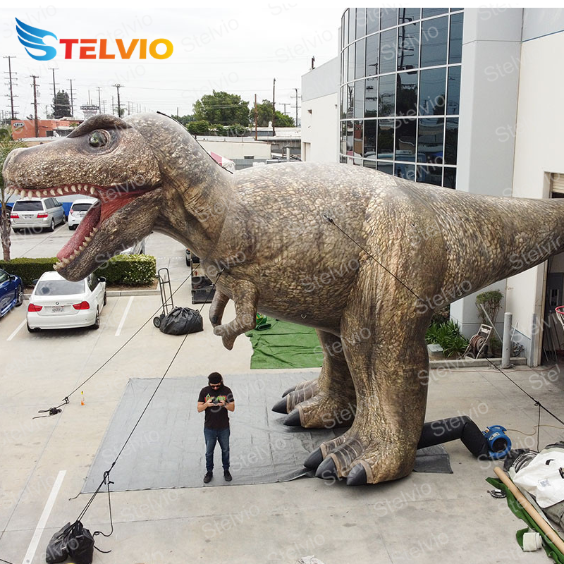 Giant Tyrannosaurus Rex Inflatable green Dinosaur for Advertising