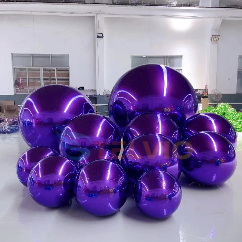 Giant Inflatable Mirror Ball Inflatable Mirror Ball Decoration Reflective Inflatable Mirror Balloon Christmas Decoration Ball