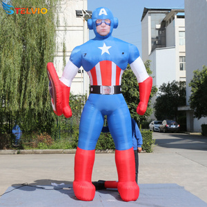 Advertising Inflatable Super Captain America Model Giant Air Model Super Hero Inflatable Spiderman For Decoration Event