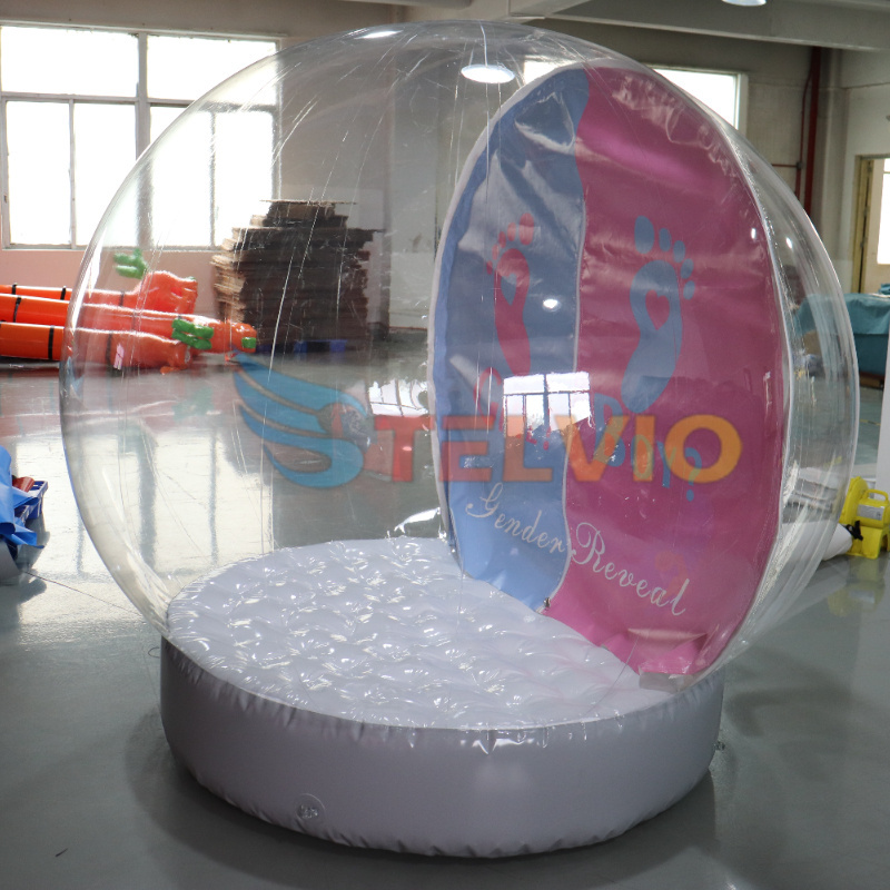 Christmas Decoration 2m Inflatable Snow Globe Giant Photo Booth Inflatable Snow Globe For christmas advertising