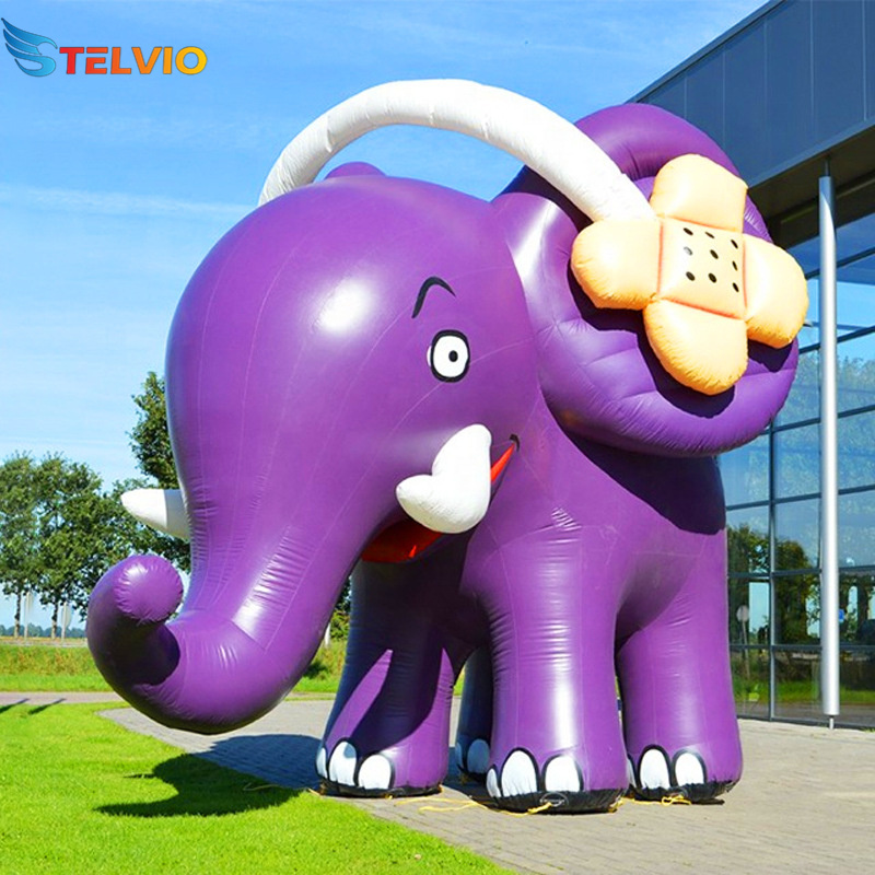 Factory Price High Quality Advertising Inflatables Animal Model Cartoon Design Inflatable Elephant