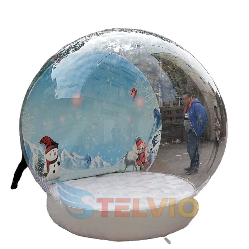 Giant inflatable Christmas Snow Globe Inflatable Snow Globe Photo Booth Tent Christmas Snow Globes For Advertising