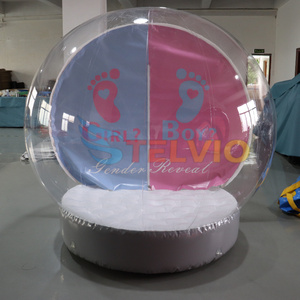 Christmas Decoration 2m Inflatable Snow Globe Giant Photo Booth Inflatable Snow Globe For christmas advertising