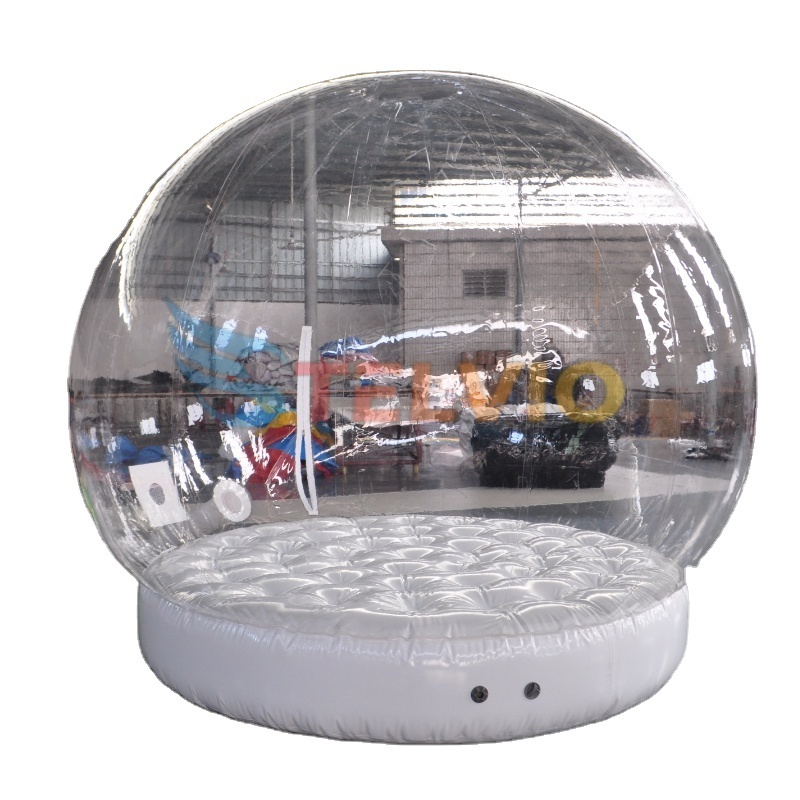 3/4m Giant Photo Booth Dome Tent Human Size Blow Up Inflatable Snow Globes Inflatable Christmas Snow Globe For Adult