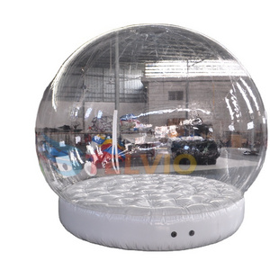 Giant outdoor 2m/3m/4m Diameter inflatable Christmas snow globe ball Transparent snow globe inflatable bounce house