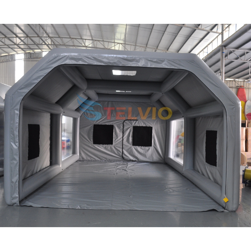 Car Paint Booth Spray Booth Portable Blow Up Inflatable Tent With Filter System Car Painting Inflatable Paint Booth