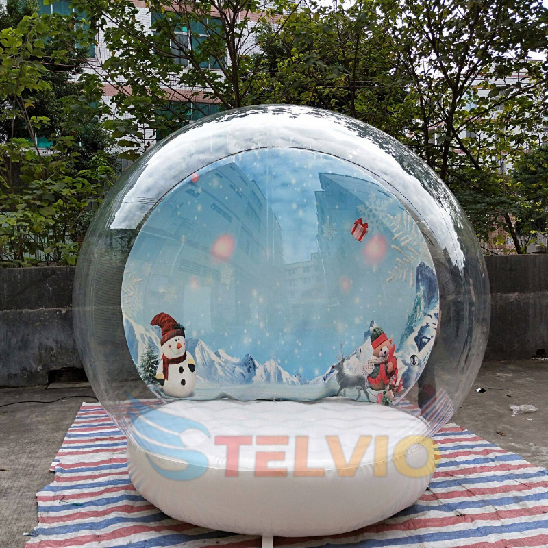 Giant inflatable Christmas Snow Globe Inflatable Snow Globe Photo Booth Tent Christmas Snow Globes For Advertising