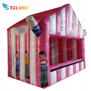 Amusement Park Inflatable Concession Stand Inflatable Booth For Event inflatable Popcorn Tent