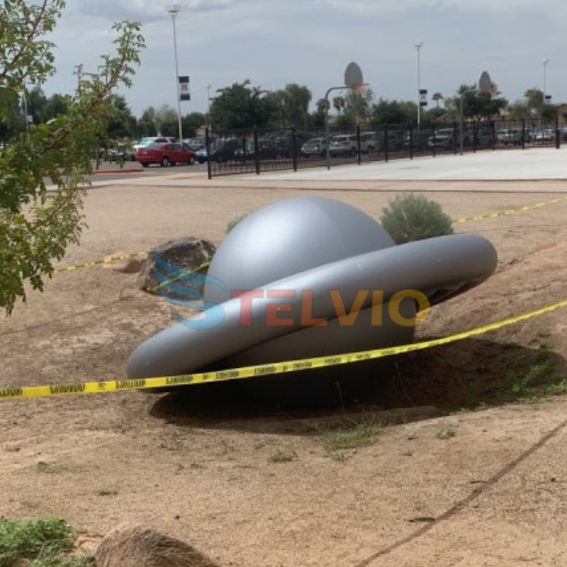 Outdoor Decoration Giant Inflatable UFO Model For Advertising