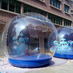 Christmas Party Decoration Inflatable Bubble House With Bouncy Bottom Commercial Giant Inflatable Snow Globe For Sale