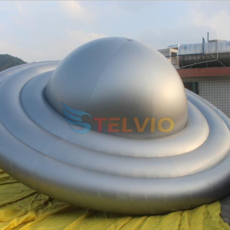 Outdoor Decoration Giant Inflatable UFO Model For Advertising