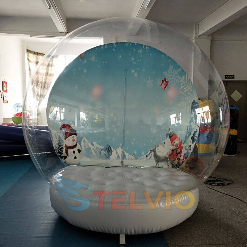 Giant inflatable Christmas Snow Globe Inflatable Snow Globe Photo Booth Tent Christmas Snow Globes For Advertising