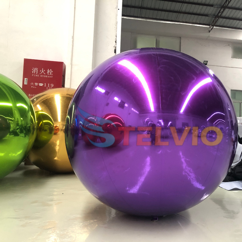 Giant Inflatable Mirror Ball Inflatable Mirror Ball Decoration Reflective Inflatable Mirror Balloon Christmas Decoration Ball