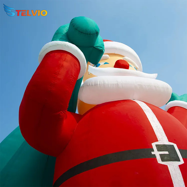 Hot Sale 26 Foot Giant Santa Claus Christmas Decoration Advertising Giant Inflatable Christmas Santa Model For Party Event