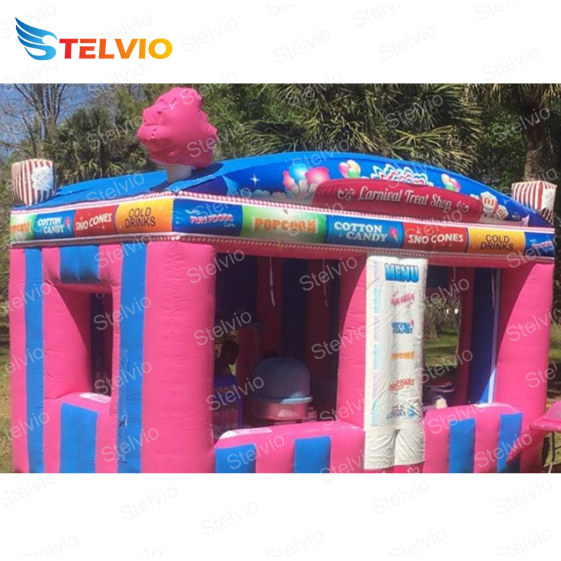 Amusement Park Inflatable Concession Stand Inflatable Booth For Event inflatable Popcorn Tent