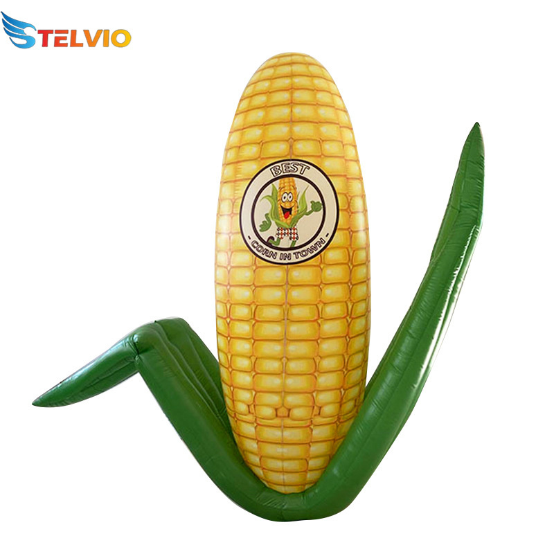 Giant custom design advertising cartoon mascot inflatable corn eggplant vegetables decorations for event