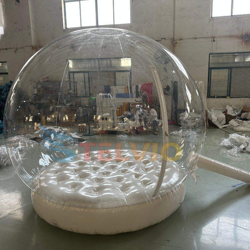 Giant outdoor 2m/3m/4m Diameter inflatable Christmas snow globe ball Transparent snow globe inflatable bounce house