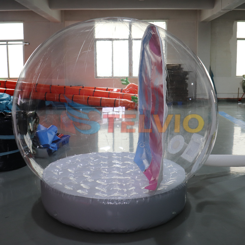 Christmas Decoration 2m Inflatable Snow Globe Giant Photo Booth Inflatable Snow Globe For christmas advertising