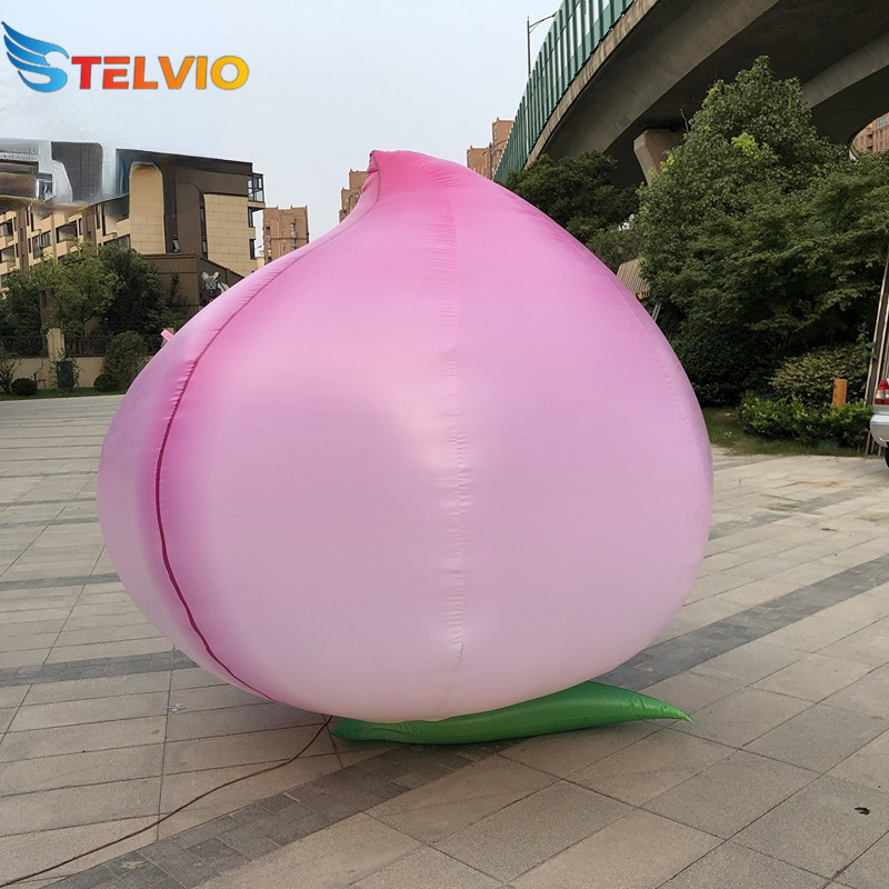 Inflatable Peach Inflatable Fruit Balloon Inflatable Vegetable Model For Street Building Decoration