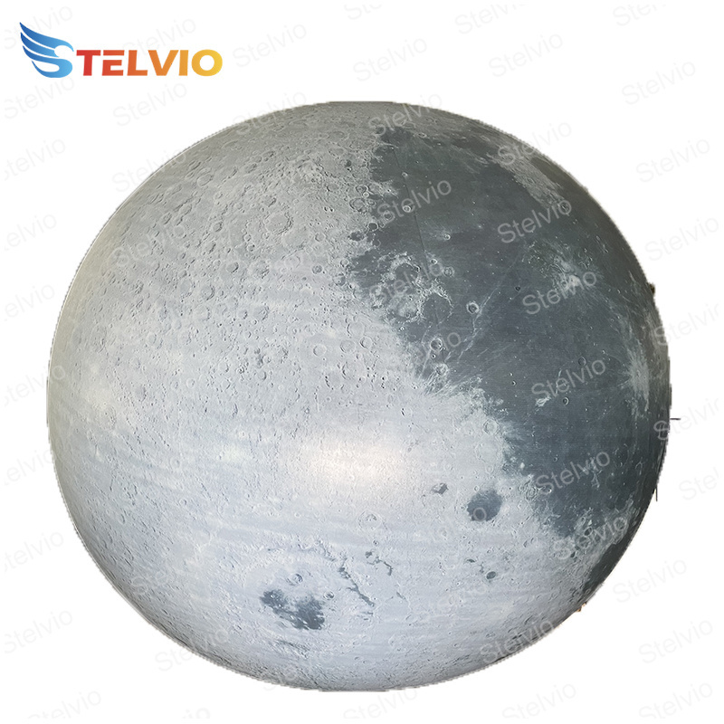 Large Advertising Advertising decoration planet custom Inflatable Moon Model With Led Light For Decoration