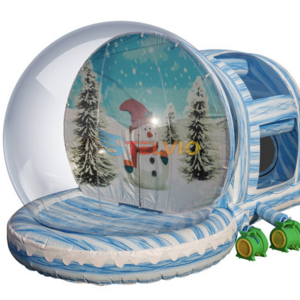 Inflatable Decorations Giant Christmas Inflatable Snow Globe With Tunnel Christmas Inflatable Bubble House for sale