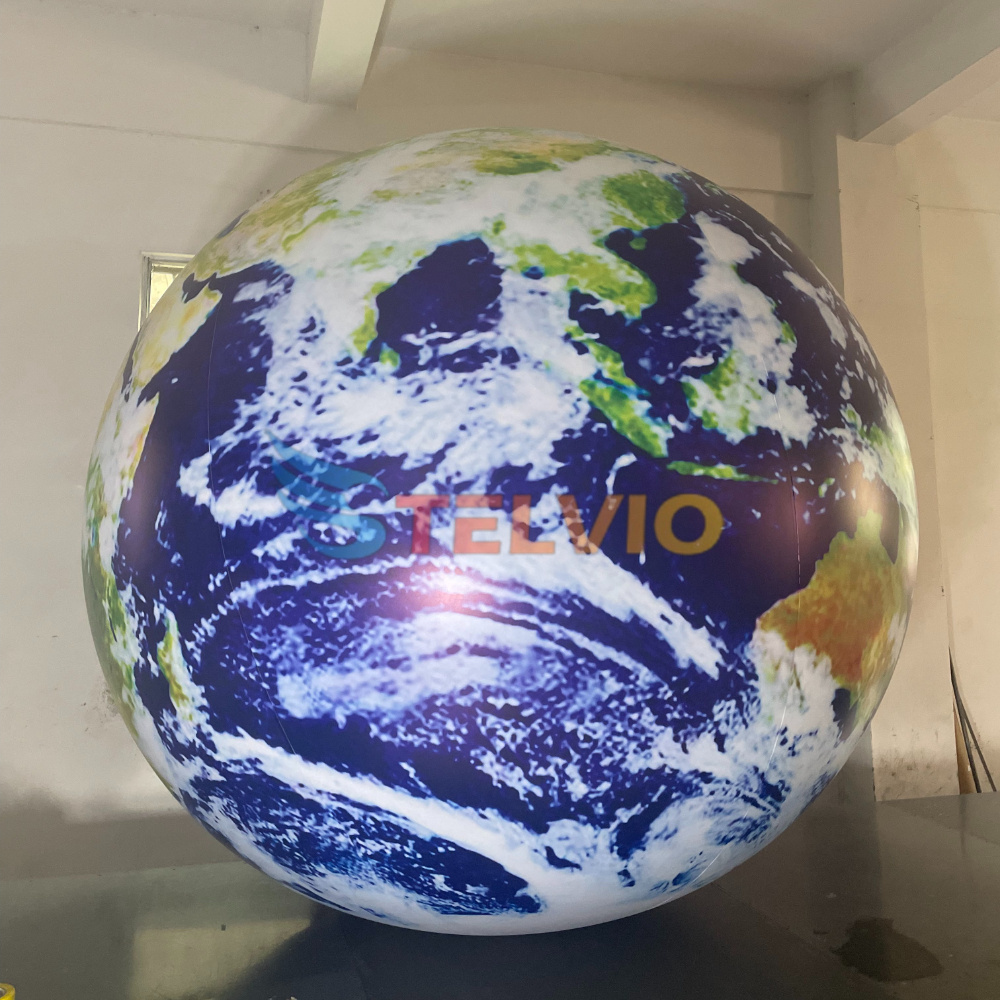 Giant Inflatable Earth Inflatable Planet Balloon For Themed Decoration Inflatable Earth Globe Planet with Light