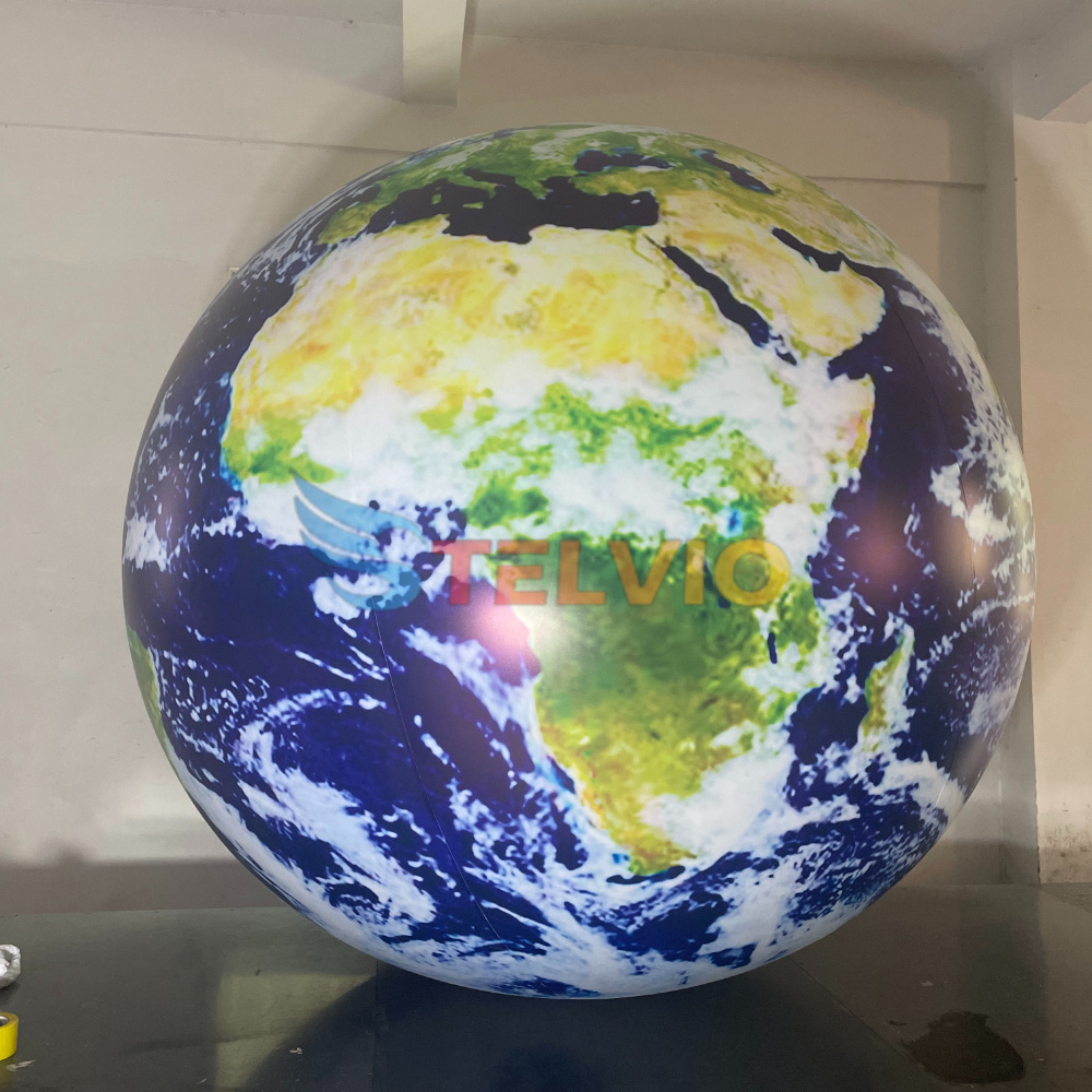 Giant Inflatable Earth Inflatable Planet Balloon For Themed Decoration Inflatable Earth Globe Planet with Light