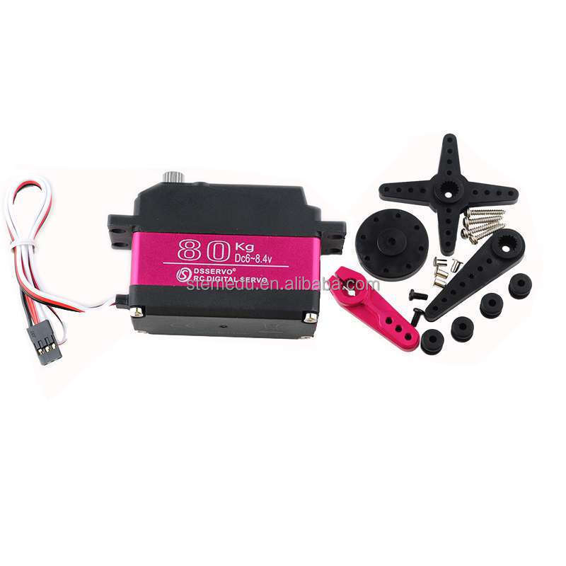 Waterproof IP66 Large Torque 80KG Digital Servo 8.4V High Voltage Metal Gear DS5180 High Speed Servo Motor For 1/5 Baja RC Car