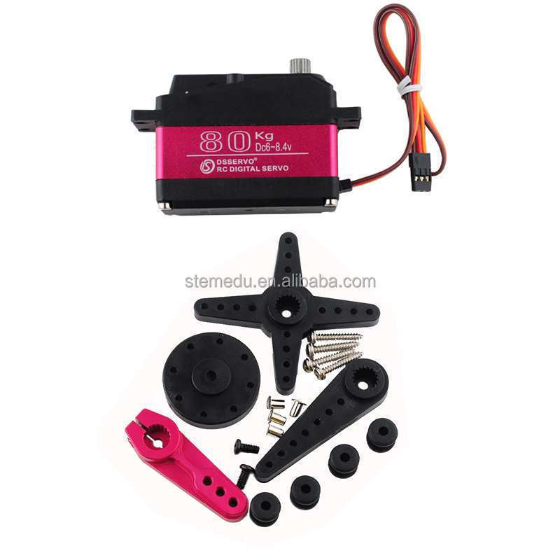 Waterproof IP66 Large Torque 80KG Digital Servo 8.4V High Voltage Metal Gear DS5180 High Speed Servo Motor For 1/5 Baja RC Car