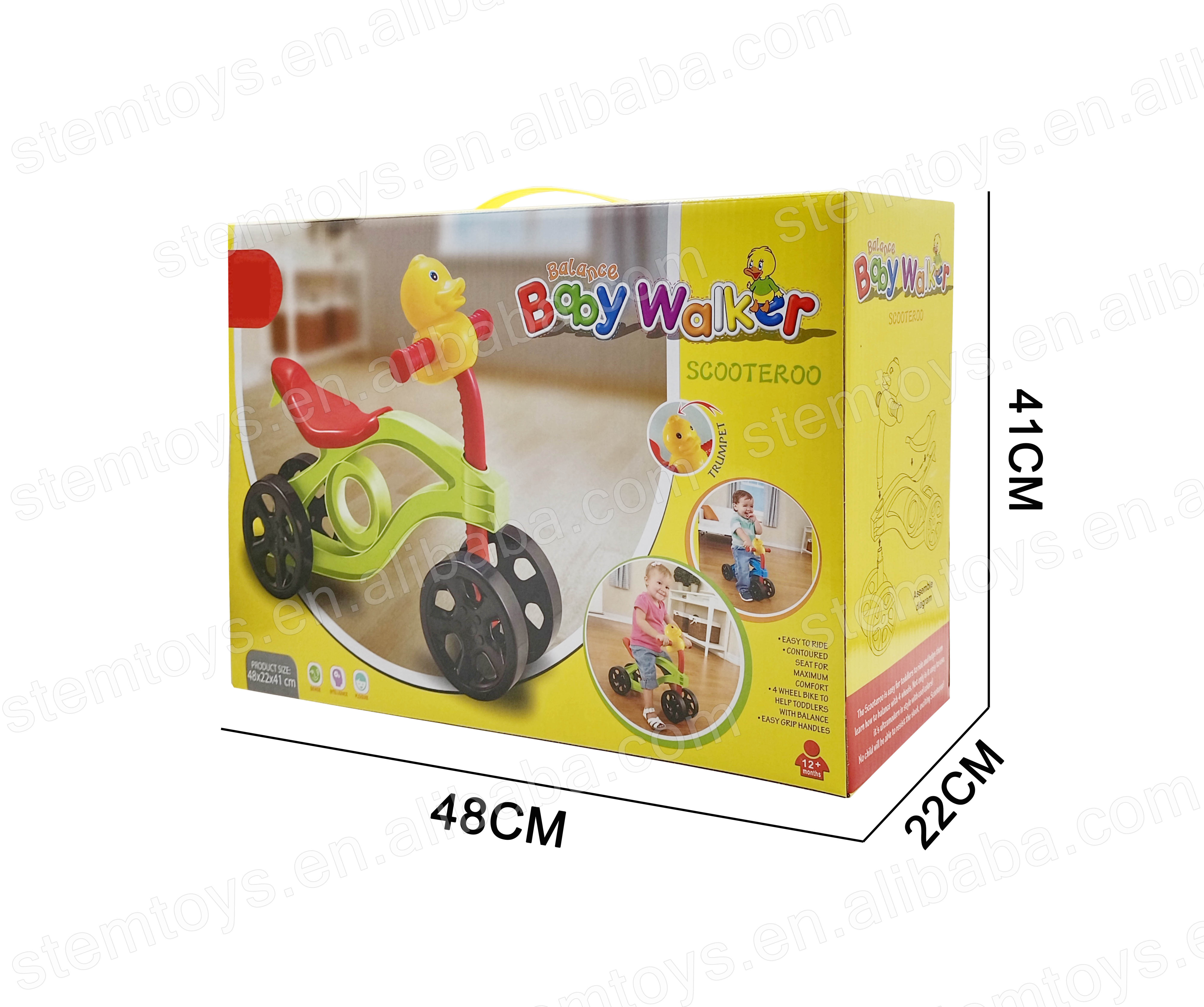 DIY Sliding Bicycle Toddler Walker Baby Balance Bike for Baby Learn to Walk Ride on car Indoor/outdoor game stem toys for kids