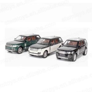 Genuine license 1:24 Range Rover Casting Alloy Car Model mini car Metal pull-back car model with light and sound children