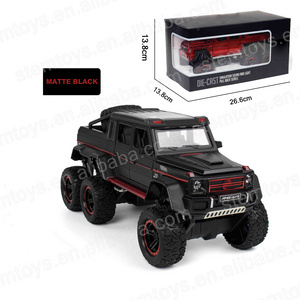 1:22  AMG G-Class 6*6 Casting Alloy Car Model mini car Metal pull-back car model with light and sound children