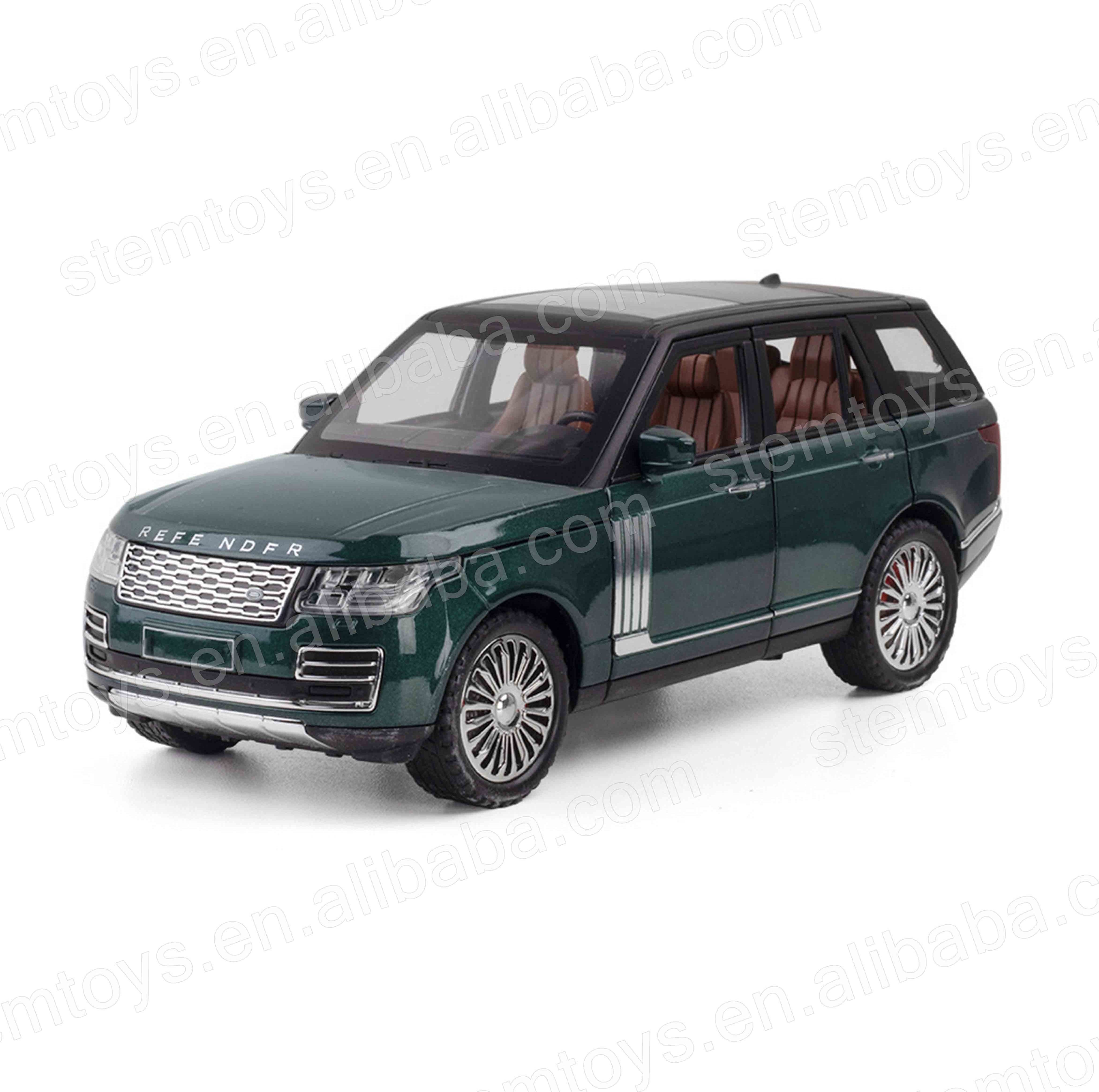 Genuine license 1:24 Range Rover Casting Alloy Car Model mini car Metal pull-back car model with light and sound children