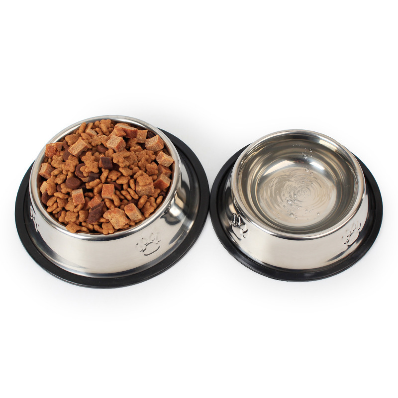 Portable Feeder Pet Food Bowls Stainless Steel Bowls Cat Dog Pet Automatic Feeder Customized Pet Bowl