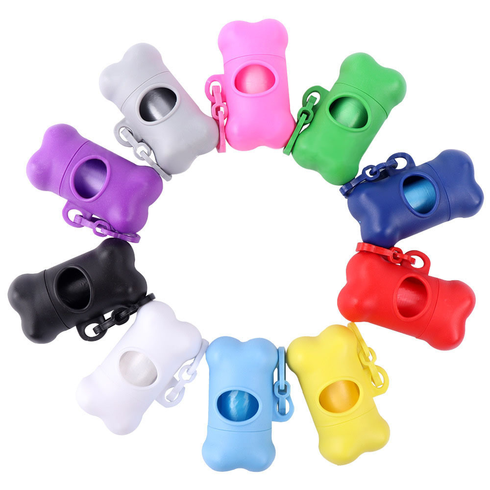 Bone Shape Pet Poop Bag Dispenser Custom Dog Poop Bag with Hook Poop Bag Holder