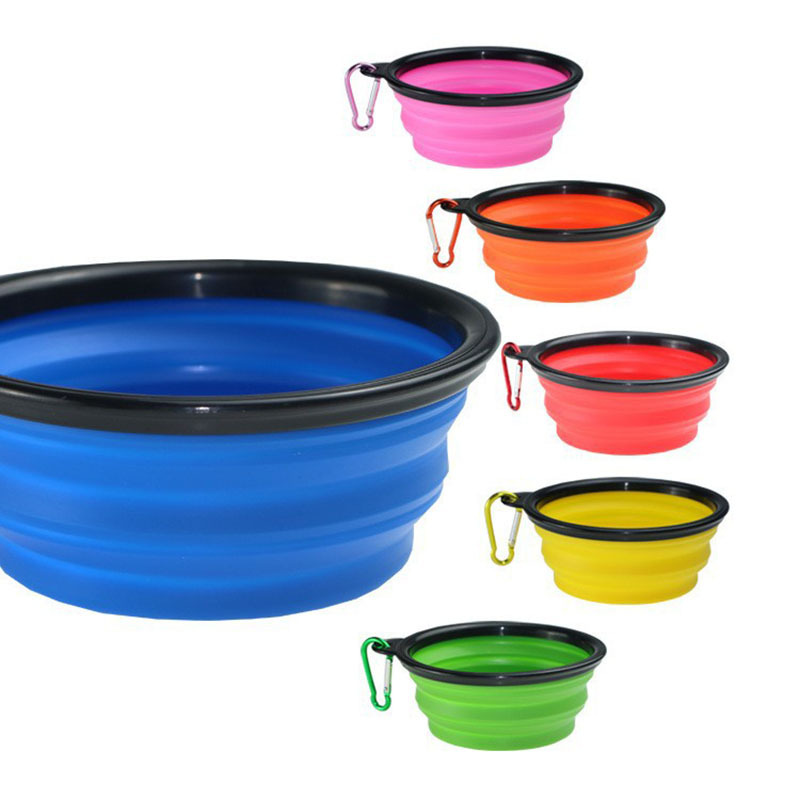 Custom Dog Food Bowl Collapsible Dog Bowls Portable Feeder Travel Dog Bowl