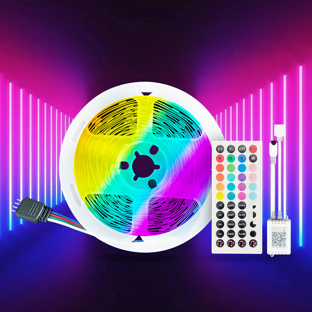 LED Lights for Bedroom 5w LED Strip Lights Music Sync Color Changing Led Lights with APP & IR Remote Control for Bedroom Room